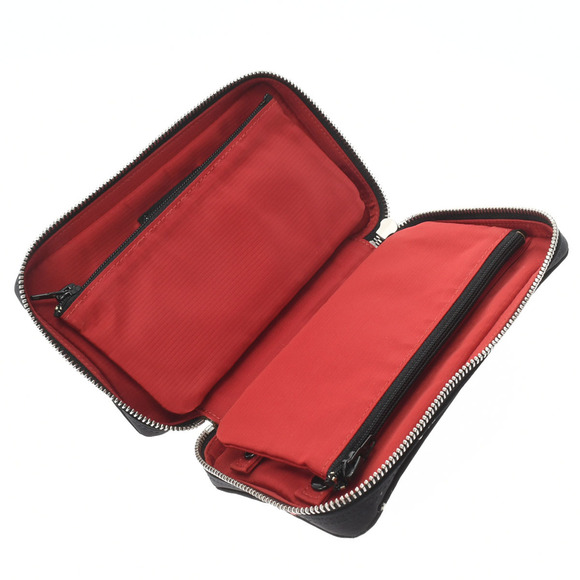 Chanel Travel Line Jewelry Case Black Silver Hardware Nylon Pouch - Picture 10 of 12